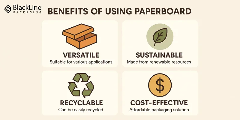 Paperboard has the following benefits